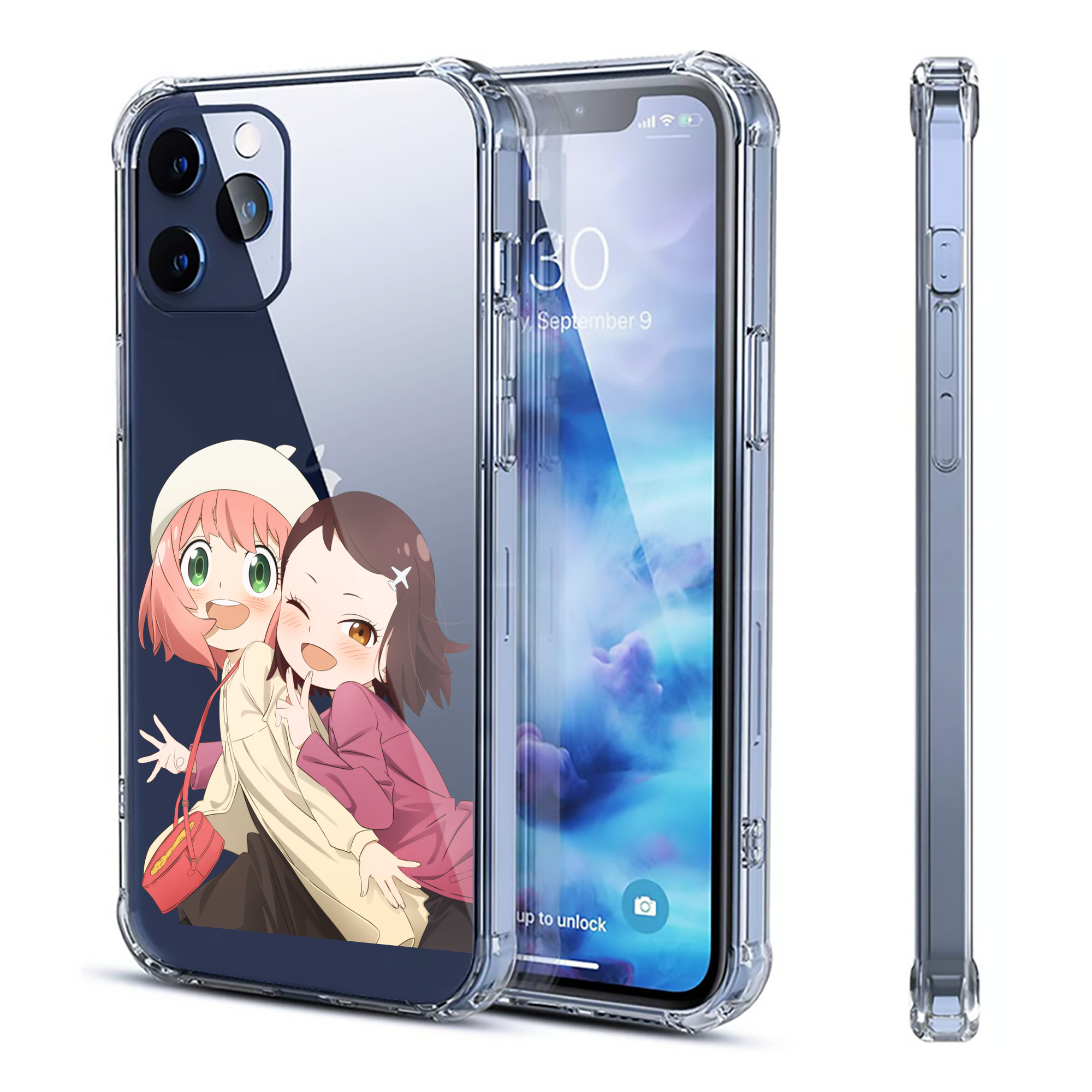 （画像用） SPY×FAMILY间谍家家酒 【iPhone 12シリーズ対応】透明スマホケース（クリアソフトケース）